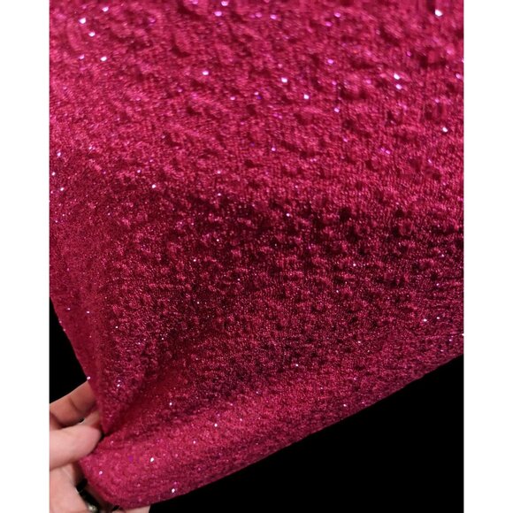 Windsor Raise A Glass Pink Glitter Mini Dress With Rhinestone Straps - Picture 6 of 13